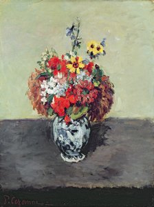 Blomster i en Delft-vase, ca. 1873-75